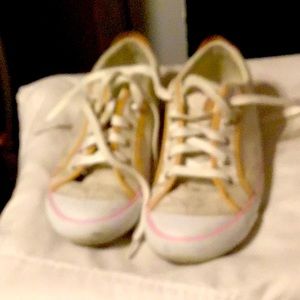 coach sneakers pink and beige